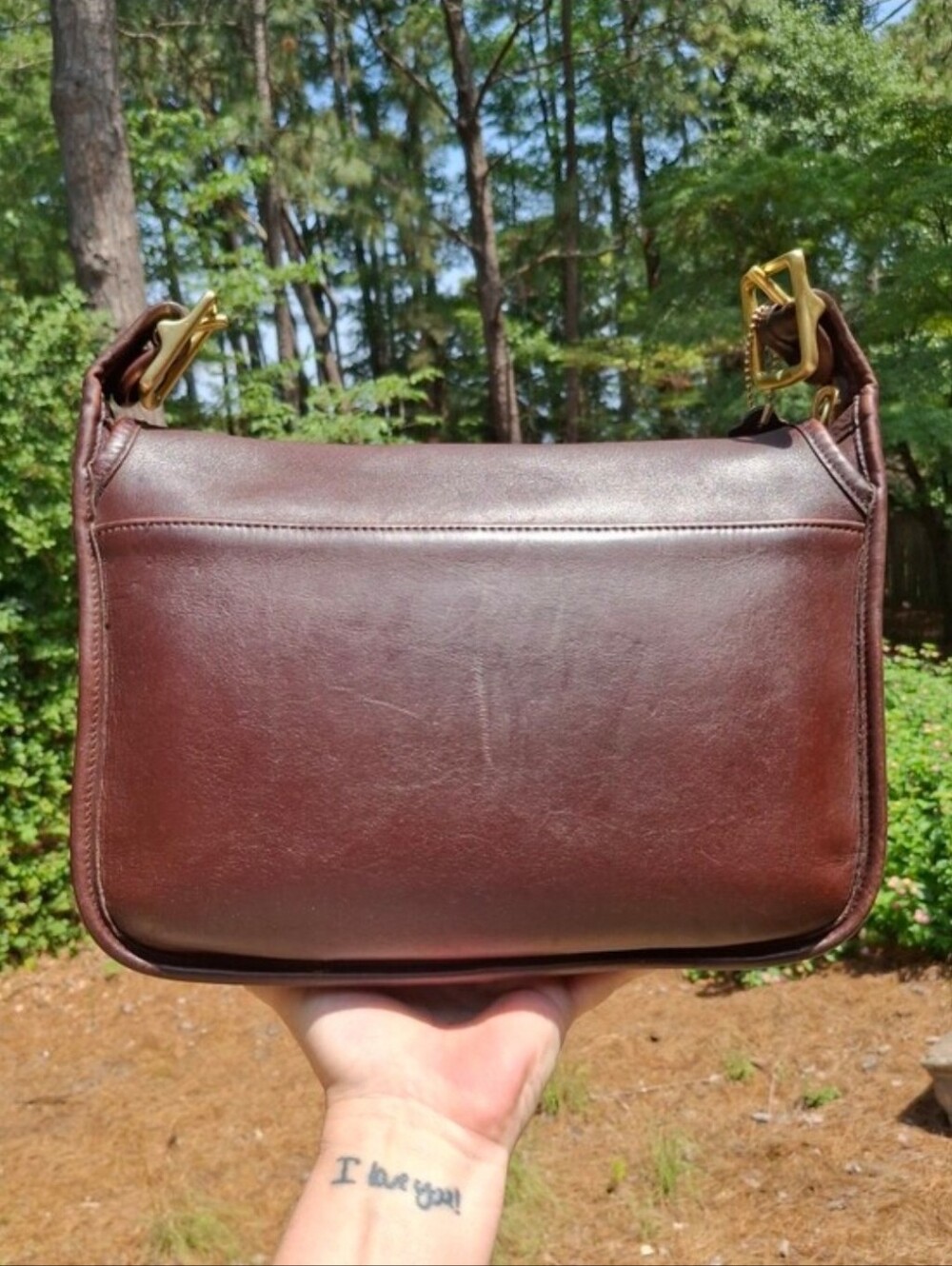 Vintage 2000 Coach Mahogany Glove Tanned Leather Patricia's Legacy Bag #9951 - Picture 4 of 16